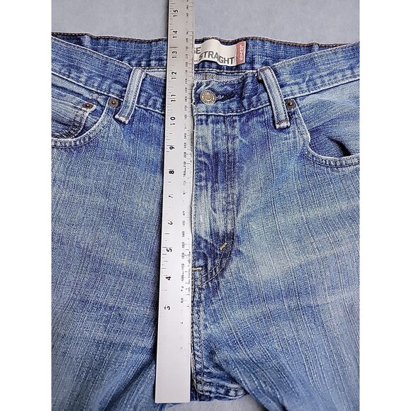 Vintage Levis 569 Jeans Mens 34x30 (36x29) Loose Baggy Straight Distressed Blue - Picture 9 of 14